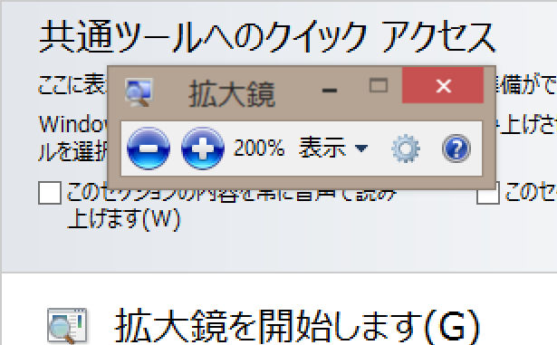 図14　画面全体を拡大した様子